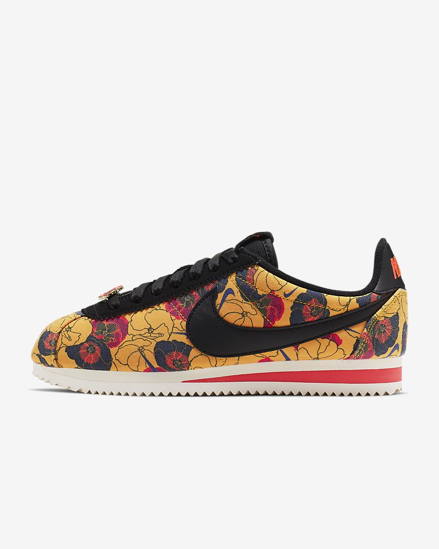 Women's Nike Classic Cortez LX Gold Floral (Limited Summer