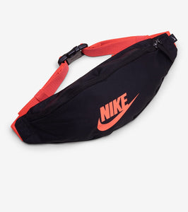 Nike Heritage Waist Bag Fanny Pack (Black Crimson Red)(unisex)