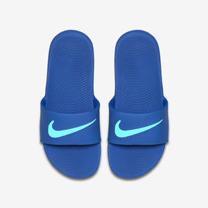 Nike Kawa Solarsoft Slides (Racer Blue / Hyper Jade)