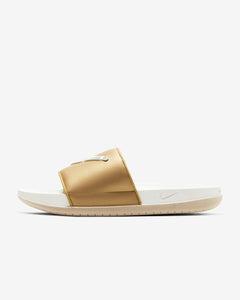 Women's Nike Offcourt Slides Special Edition (Summit White/Metallic Gold/Fossil)(CT0624-100)