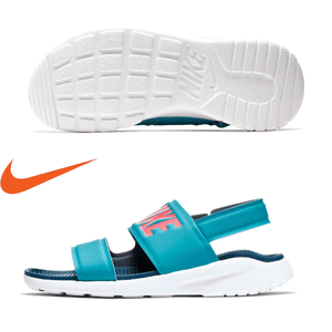 Blue nike tanjun sales sandals