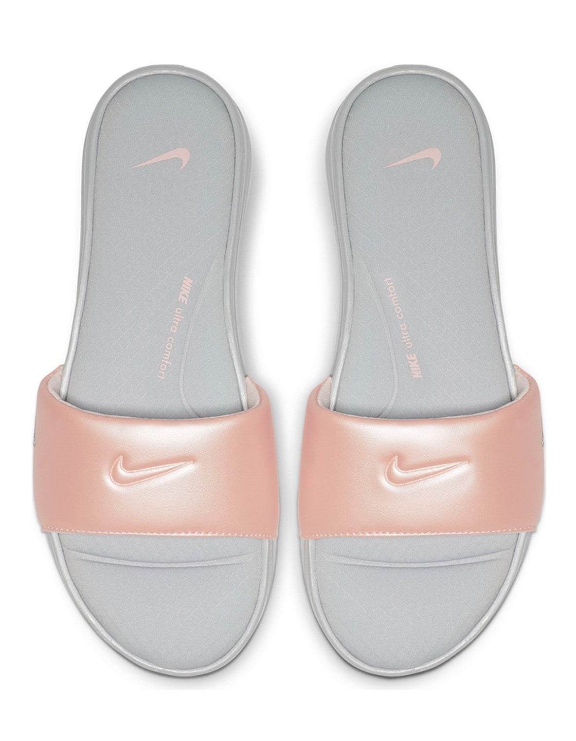 Women s Nike Ultra Comfort 3 Slides Wolf Grey Echo Pink AR4497