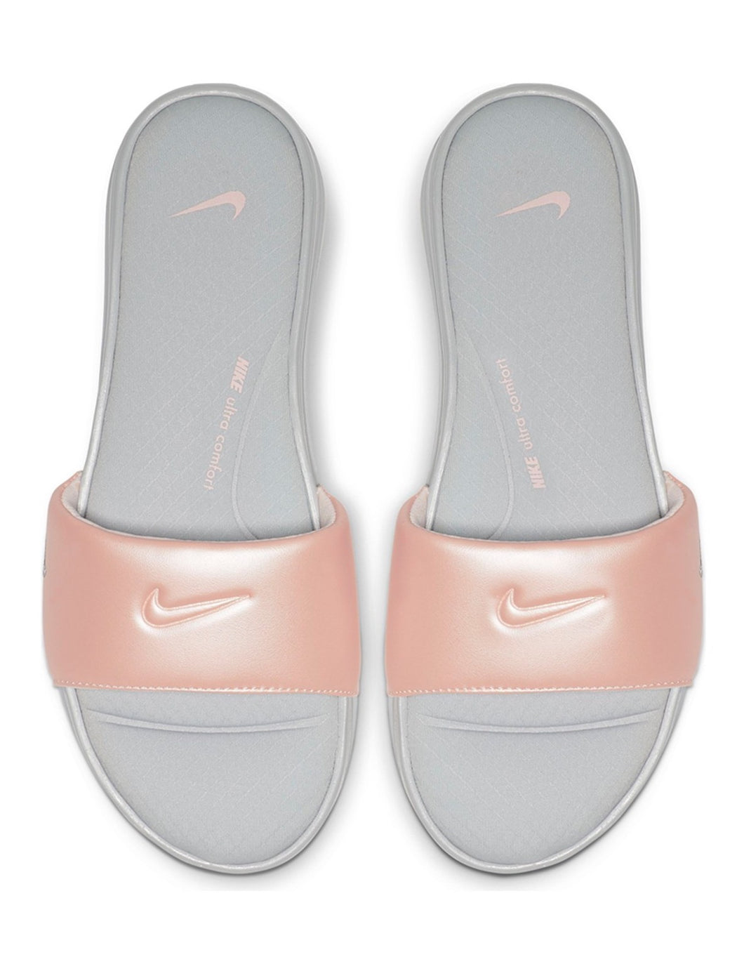 Women's Nike Ultra Comfort 3 Slides (Wolf Grey/Echo Pink)(AR4497-008)