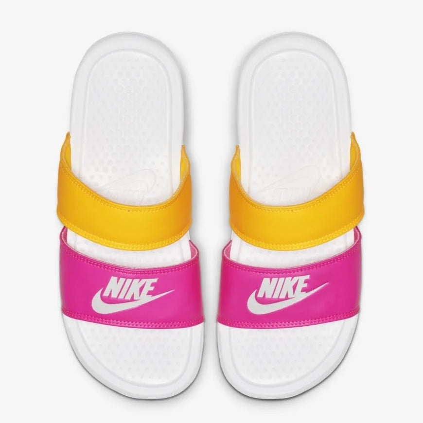 Nike duo ultra slides white clearance