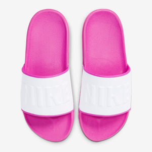 Women's Nike Offcourt Slides (Fire Pink/White)(BQ4632-602)