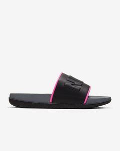 Women's Nike Offcourt Slides Icon Clash (Dark Grey/Pink Blast/Black)(BQ4632-004)