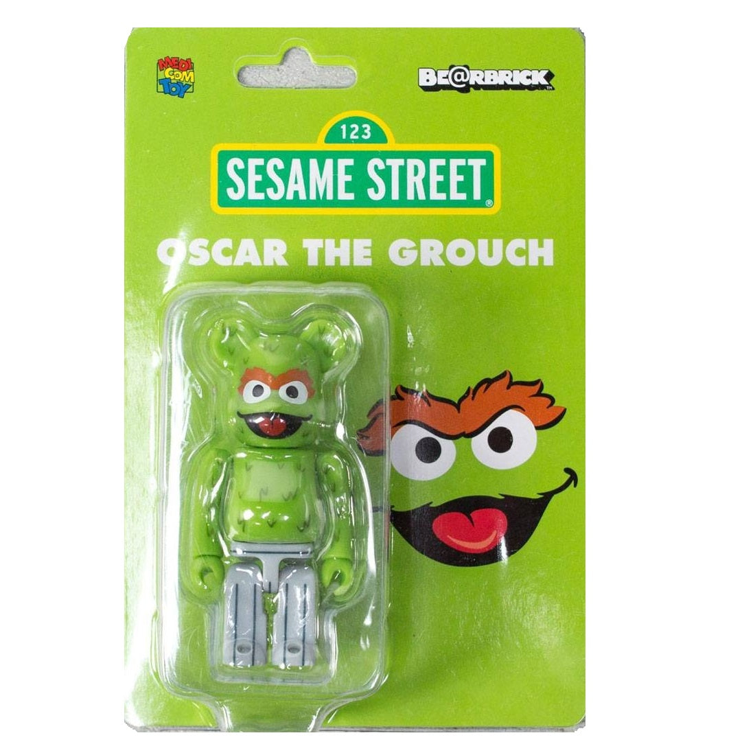 100% BE@RBRICK Oscar the Grouch (Sesame Street) – Trilogy Merch PH