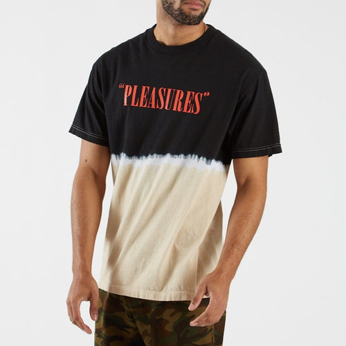 Pleasures Utah Dip Tie Dye Tee (Black/Tan/Red)