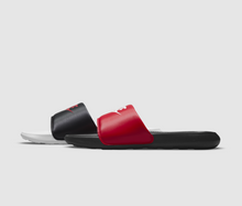 Men's Nike Victori One "Breds Mismatch" Slides (White/Black/Red)(DD0234-600)