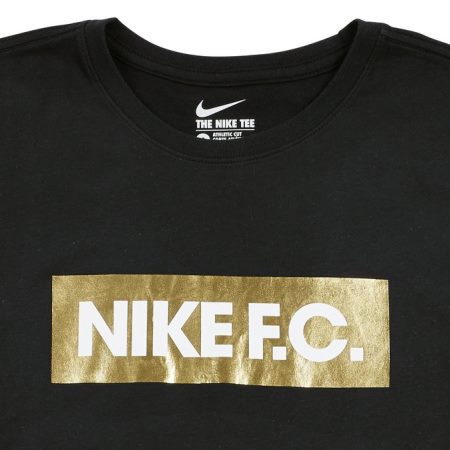 Nike F.C. Gold Foil Tee in Black