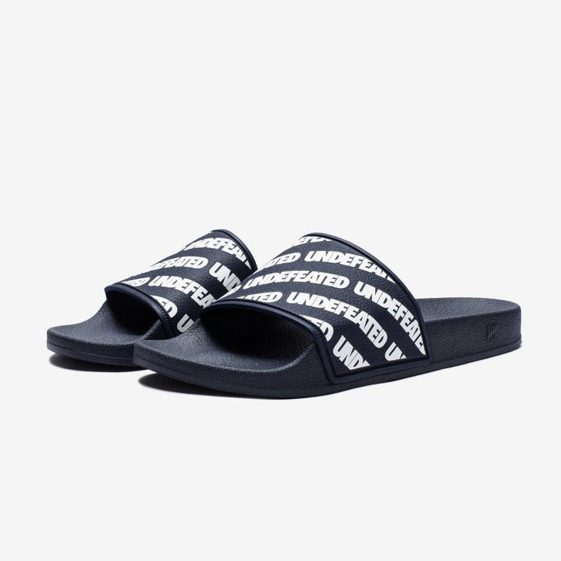 UNDEFEATED Repeat Slides (Navy/White)