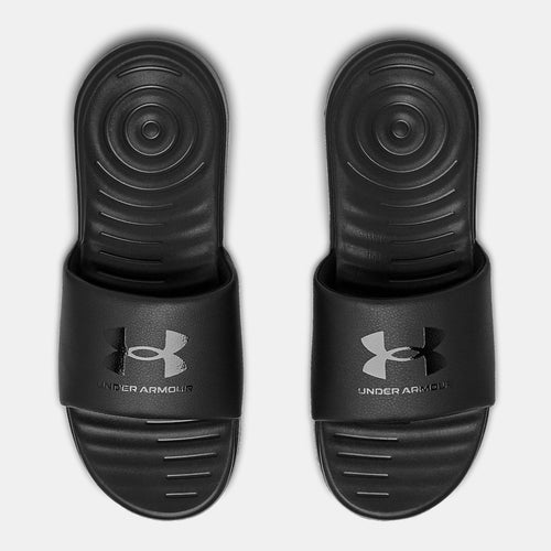 Men's Under Armour Ansa Fixed Slides (Triple Black)(3023761-003)