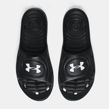 Men's Under Armour Locker IV Shower Slides (Black/White)(3023758-001)