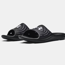 Men's Under Armour Locker IV Shower Slides (Black/White)(3023758-001)