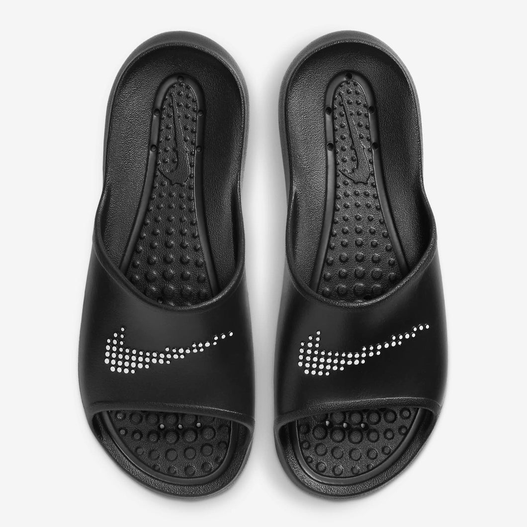 Women's Nike Victori One Shower Slides (Black/White)(CZ7836-001)