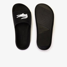 LACOSTE Women's Croco Slides (Black / White)(7-37CFA0005-312)