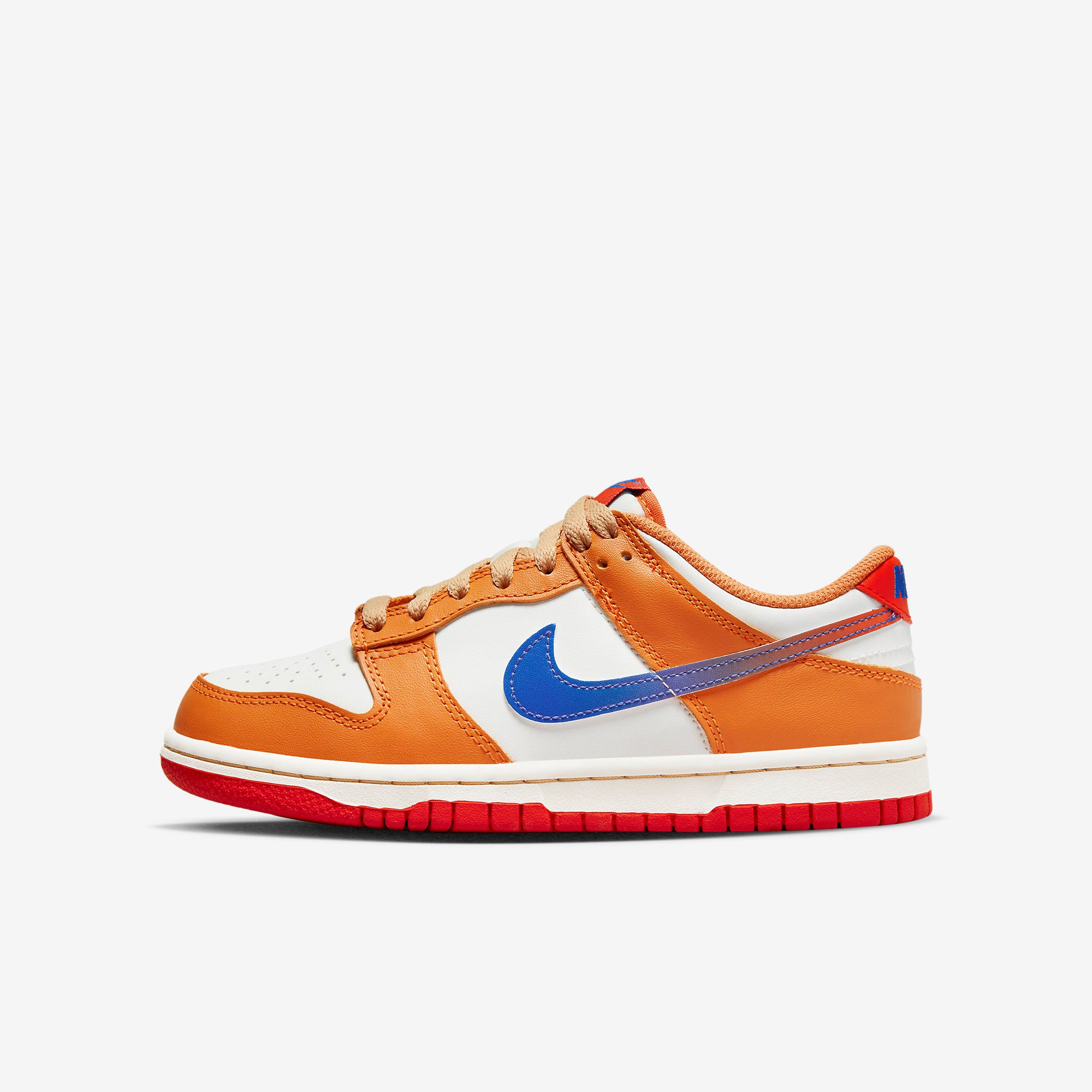 orange white blue nike