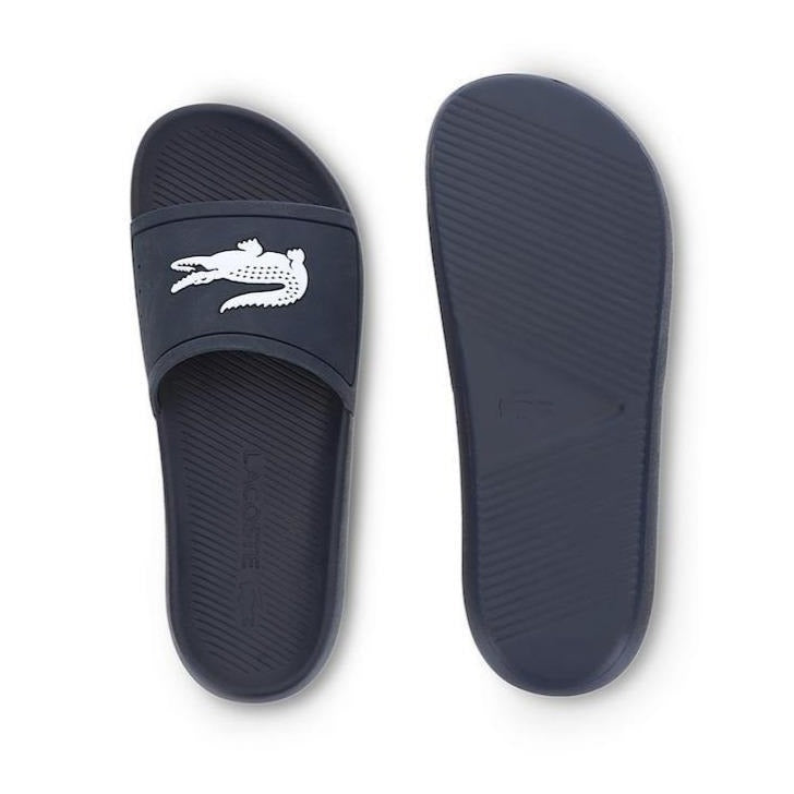 Croco Lacoste Sliders LACOSTE Women's Croco Logo Rubber Slides