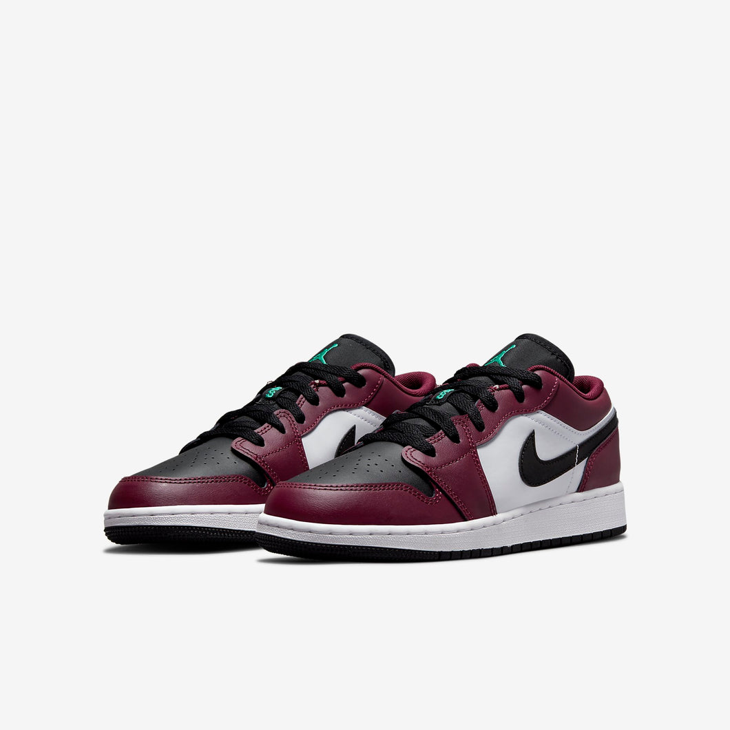 Women's / GS Air Jordan 1 Low SE (Dark Beetroot/Roma Green/White/Black)(DM0589-635)