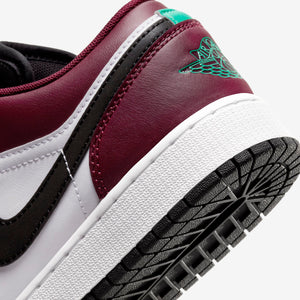 Women's / GS Air Jordan 1 Low SE (Dark Beetroot/Roma Green/White/Black)(DM0589-635)