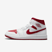 Air Jordan 1 Mid "Reverse Chicago" (White/Pomegranate)(BQ6472-161)