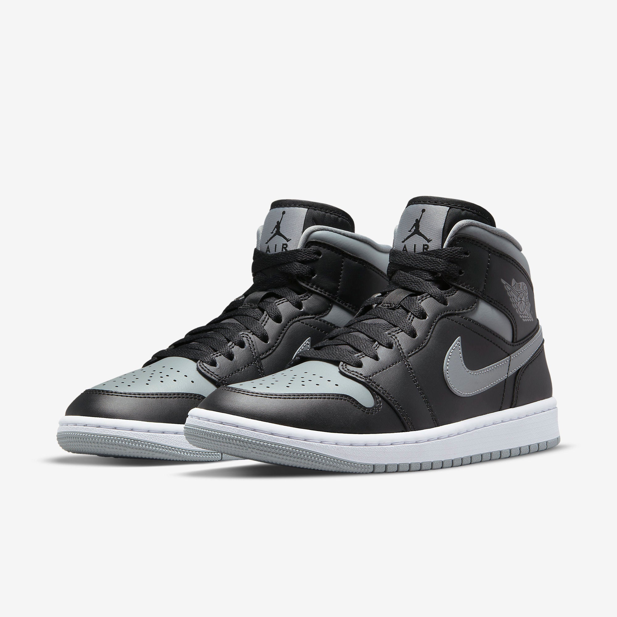 Nike Jordan Mid Black Jordan Dark Grey And Black Women's Air