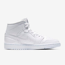 Women's Air Jordan 1 Mid "Triple White" Snakeskin (BQ6472-110)