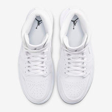 Women's Air Jordan 1 Mid "Triple White" Snakeskin (BQ6472-110)