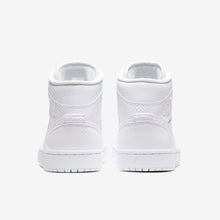 Women's Air Jordan 1 Mid "Triple White" Snakeskin (BQ6472-110)