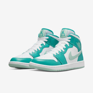 Air Jordan 1 Mid "Washed Teal" (White/Washed Teal)(DV2229-300)