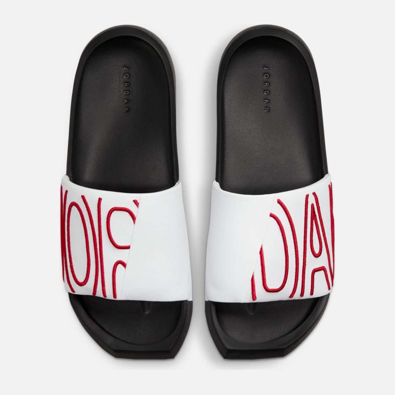 White discount jordan sandals