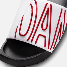 Air Jordan NOLA Slides "White Breds" (White/Black/Red)(CZ8027-160)