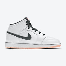 Women's / GS Air Jordan 1 Mid (White/Arctic Orange/Anthracite)(554725-180)