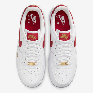 Women's Nike Air Force 1 '07 Essential "Gym Red" (White/Gym Red/Gold)(CZ0270-104)