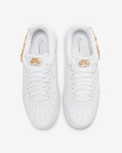 Women's Nike Air Force 1 LX "White Pendant / Lucky Charm" (White Metallic/Gold)(DD1525-100)