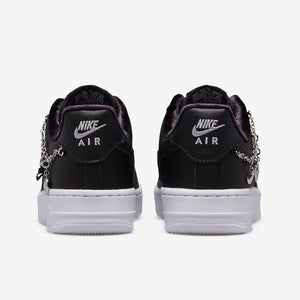 Women's Nike Air Force 1 LX "Black Pendant / Lucky Charm" (Black Metallic/Silver)(DD1525-001)