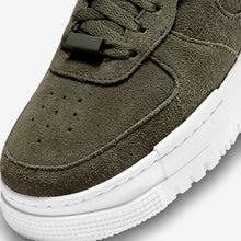 Women's Nike Air Force 1 Pixel "Green Suede" (Cargo Khaki/White/Black)(DQ5570-300)
