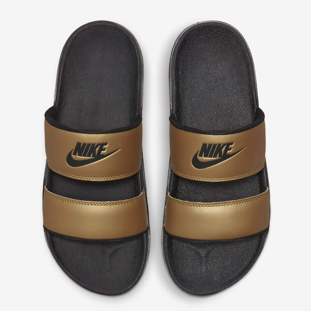 Women's Nike Offcourt Duo Slides (Black/Metallic Gold)(DC0496-700)