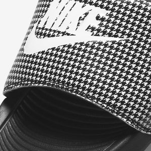 Women's Nike Victori One "Pattern" Print Slides (Black/White)(CN9676-009)
