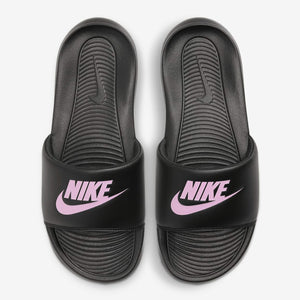 Women's Nike Victori One Slides (Black/Light Arctic Pink)(CN9677-002)