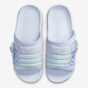 Women's Nike Asuna "Unicorn" Premium Dyed Slides (White/Pure Violet)(DC9950-500)
