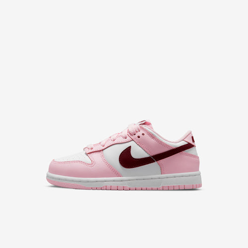 Younger Kids / PS Nike Dunk Low (Pink Foam/White/Dark Beetroot)(CW1588-601)