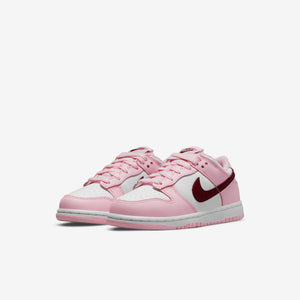 Younger Kids / PS Nike Dunk Low (Pink Foam/White/Dark Beetroot)(CW1588-601)