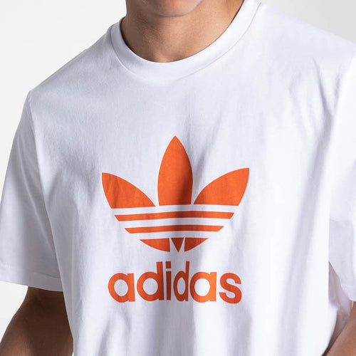Adidas Originals Trefoil Tee (White/Orange)