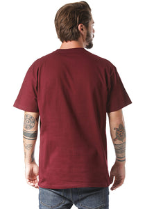 Carhartt WIP Chase Embroidered Tee (Merlot & Gold)(Regular Size)