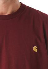 Carhartt WIP Chase Embroidered Tee (Merlot & Gold)(Regular Size)