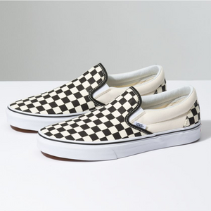 VANS Classic Slip On Checkerboard Black White Trilogy Merch PH