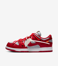 Nike x "OFF-WHITE" Dunk Low "University Red"