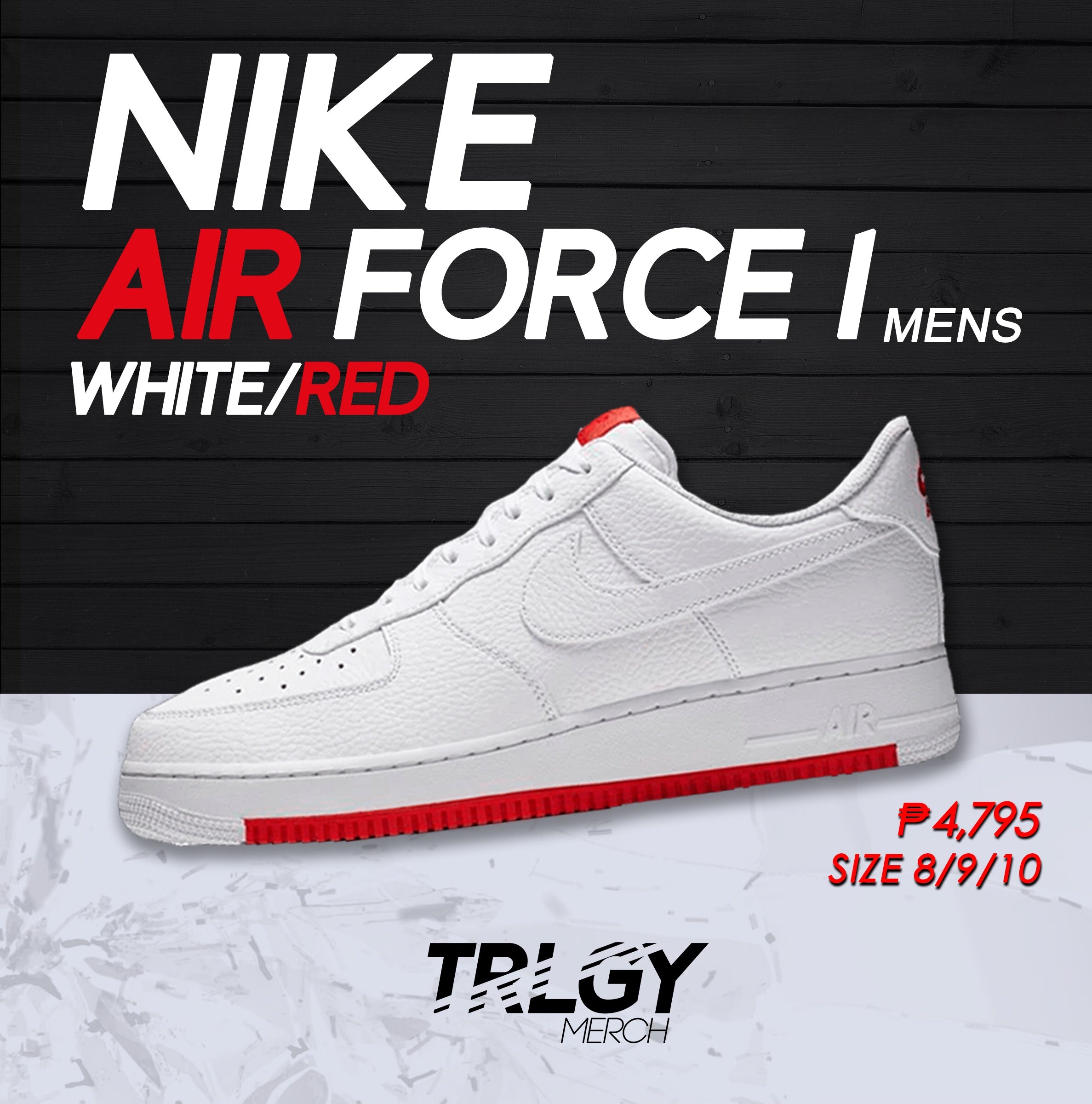 Nike Air Force 1 '07 LV8 White/Game Royal-Habanero Red - CD7339