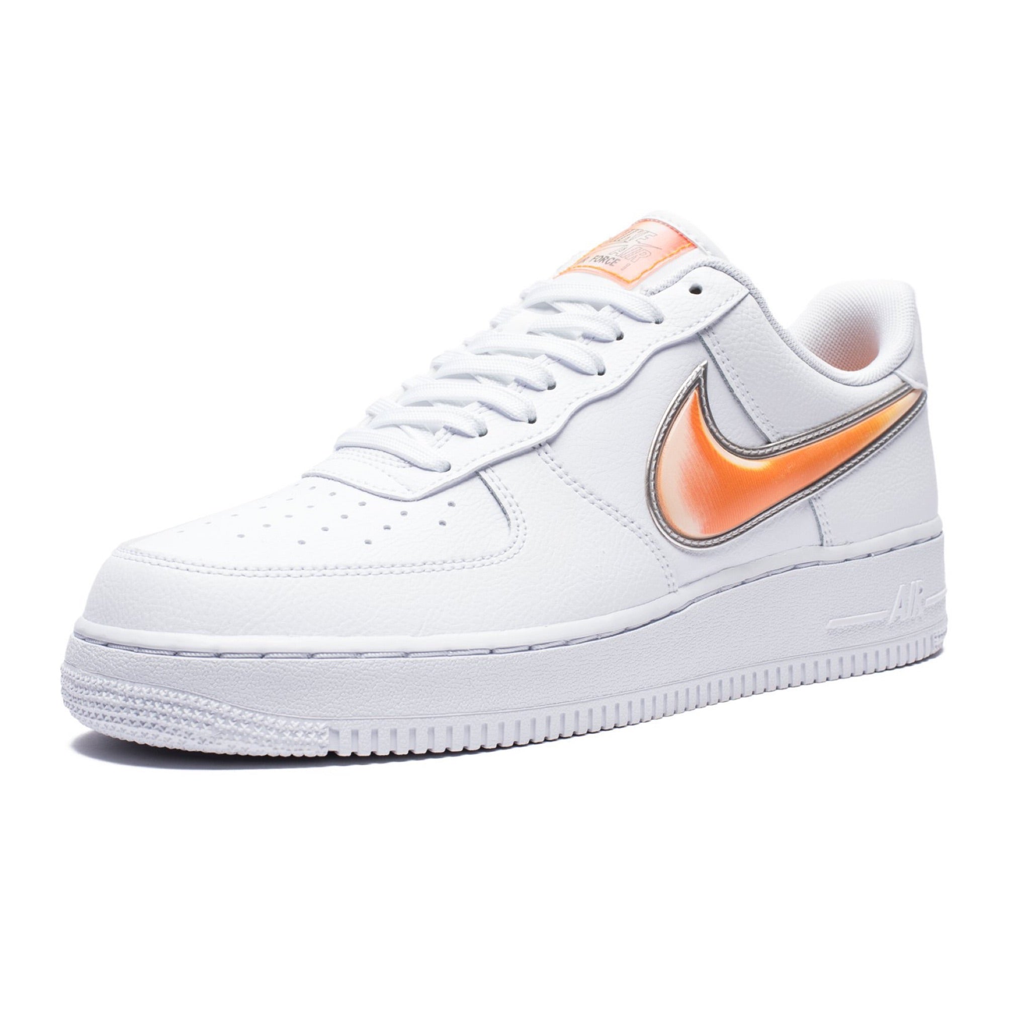 Nike Air Force 1 LV8 Shoes White/Orange Peel Size 11